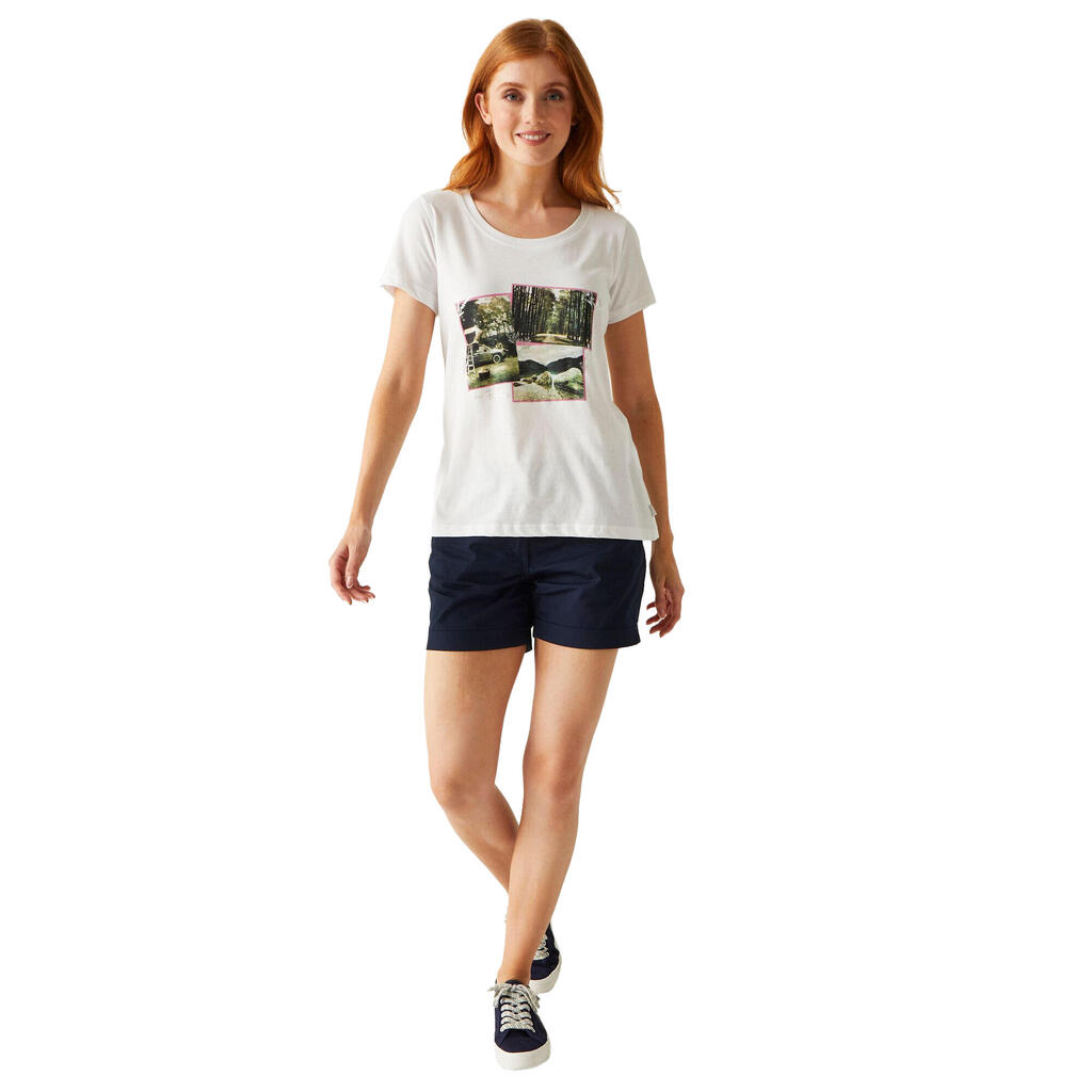 Womens/Ladies Filandra VIII Photograph TShirt (White)