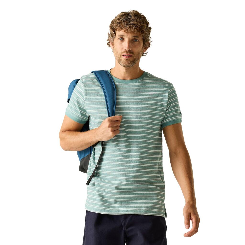 Mens Benlin Striped TShirt (Arctic White)