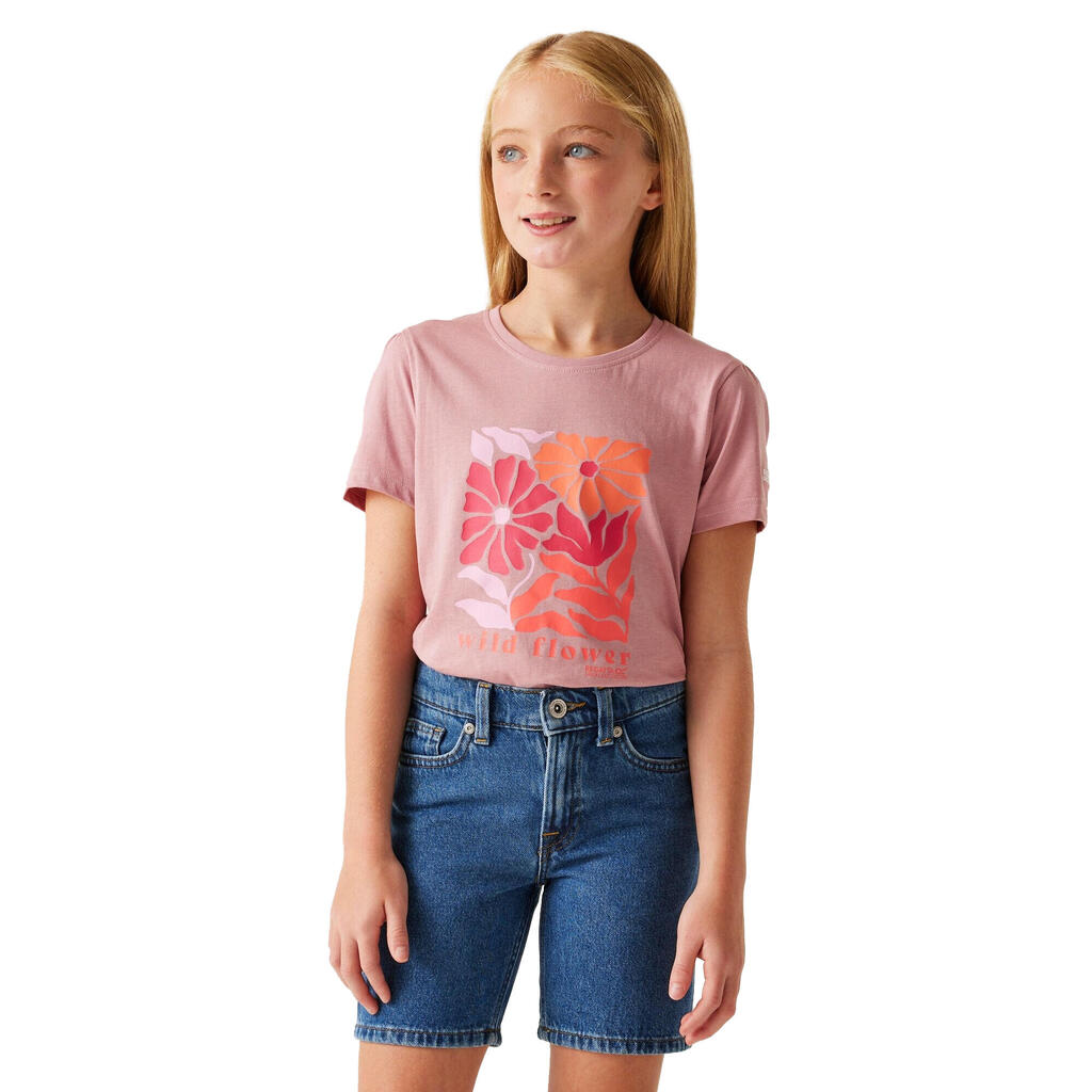Childrens/Kids Bosley VIII Wild Flowers TShirt (Lilas)