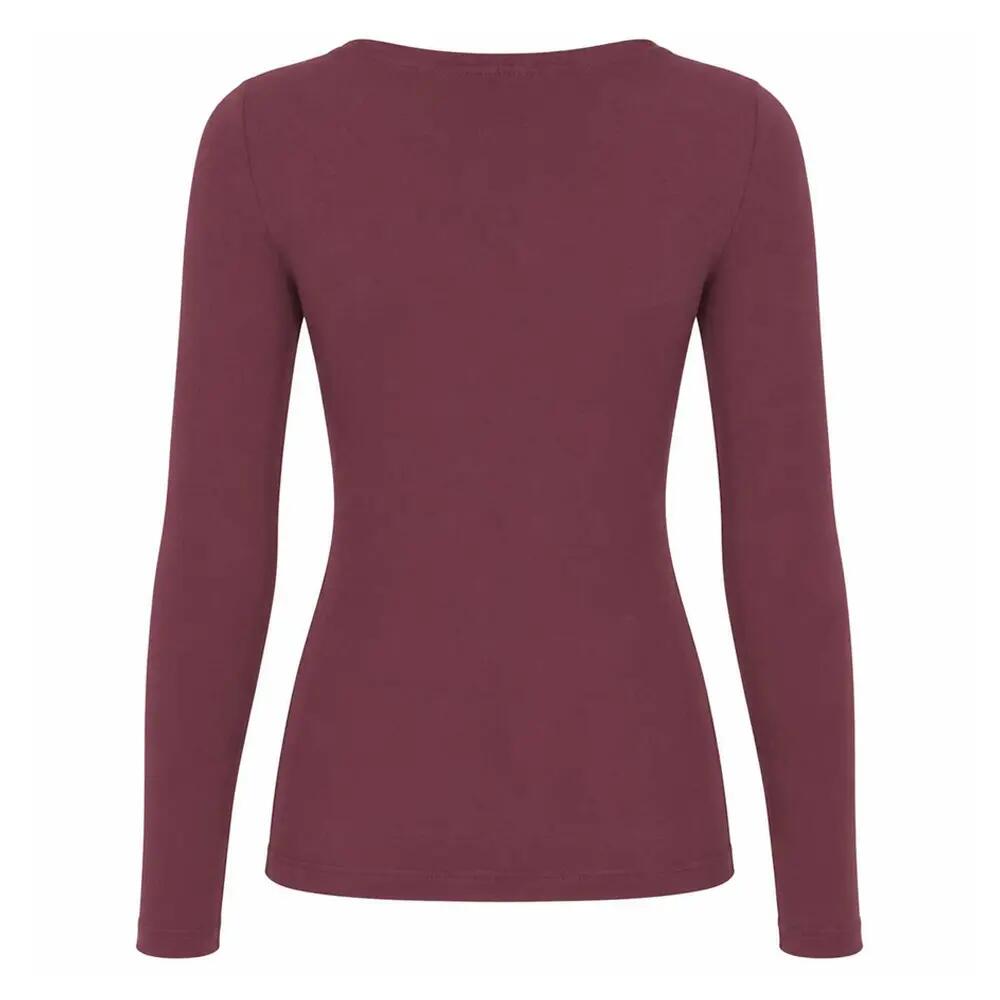 Womens/Ladies Extreme LongSleeved TShirt (Berry Red) 2/2