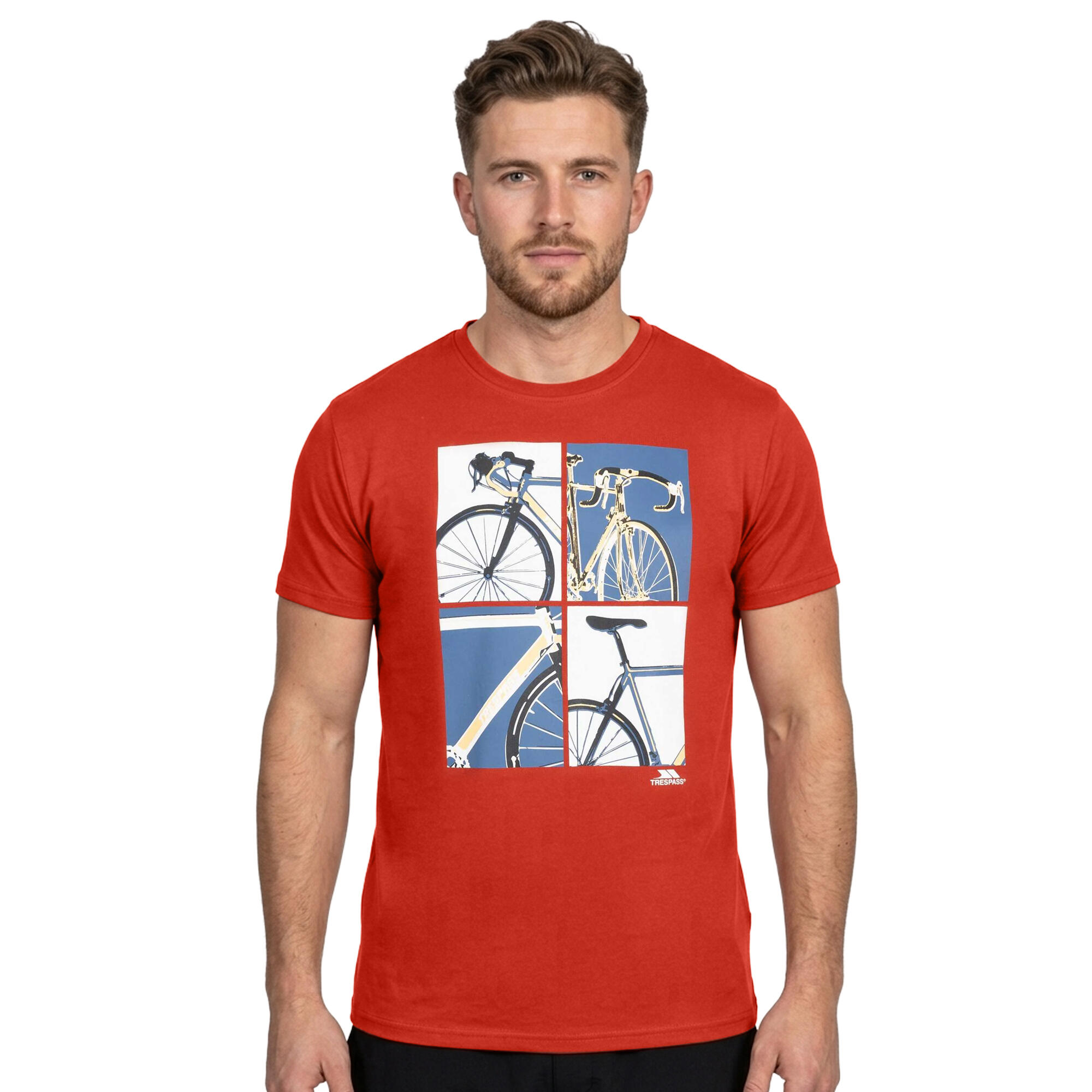 Tricou Drumeții În Natură Trespass Chowder Bicicletă Bărbați