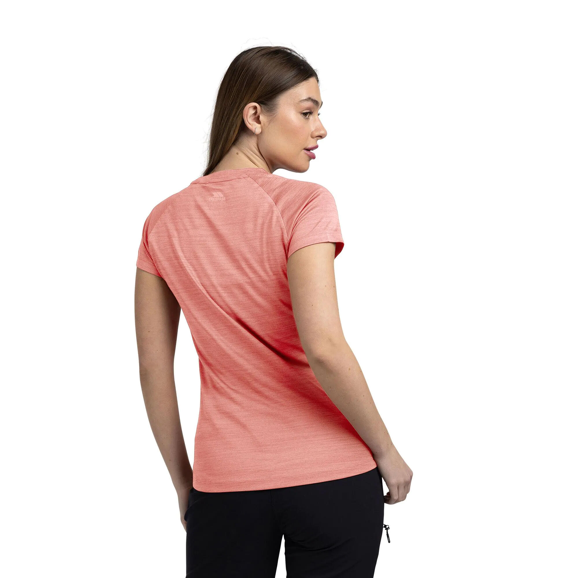 Maglietta Active TP76 Donna Trespass Vickland Conchiglia Rosa Marna 4/5