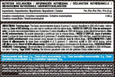 Creatine Monohydraat 200 Mesh - 500g Citroen-Limoen LifePRO 2/5