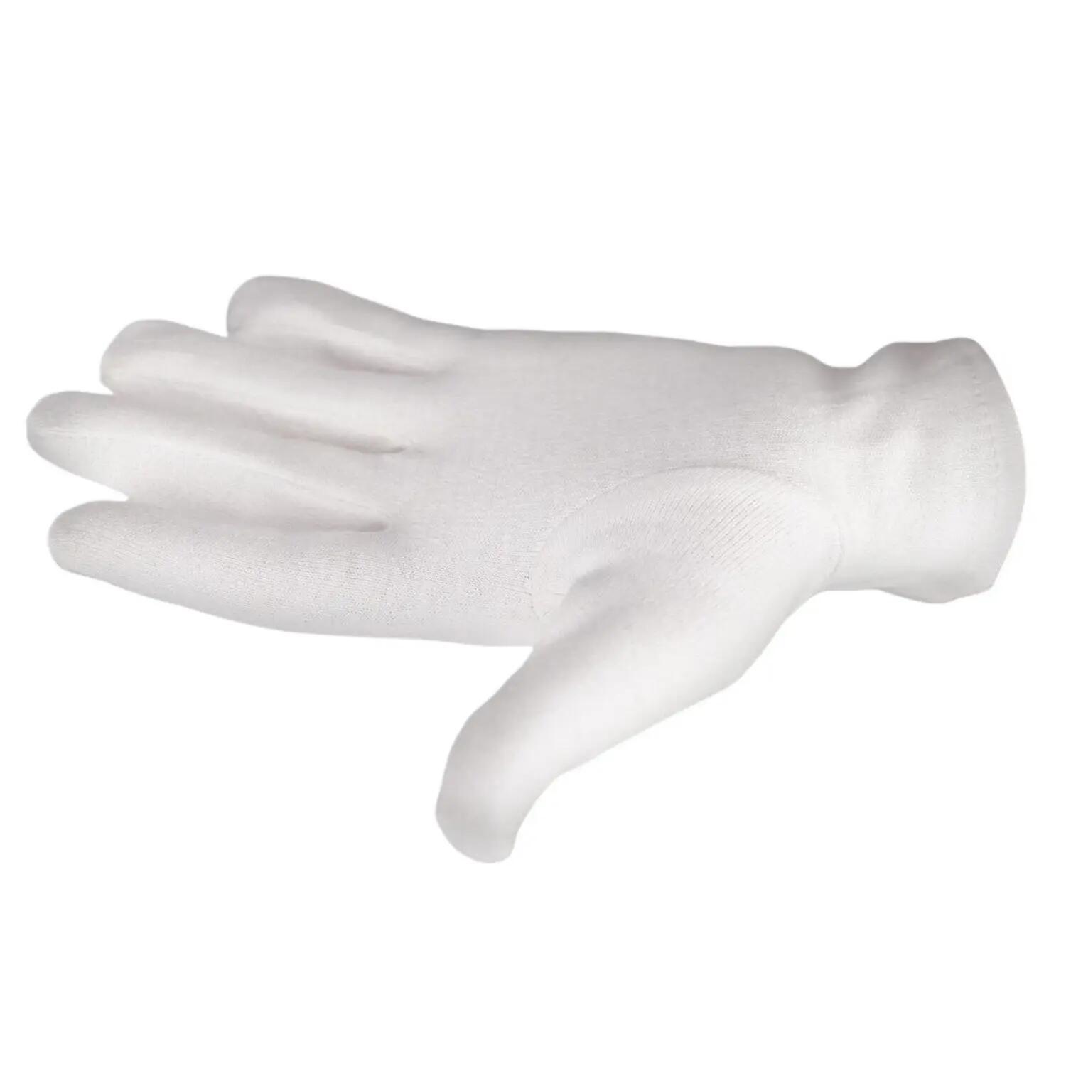 Bambini Cotone Logo Cricket Guanto Slazenger Bianco 4/4
