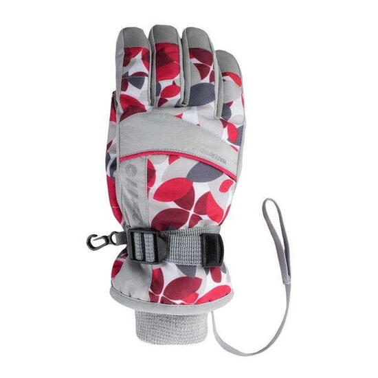 Gants De Ski KELLY Enfant (Gris / Rouge)