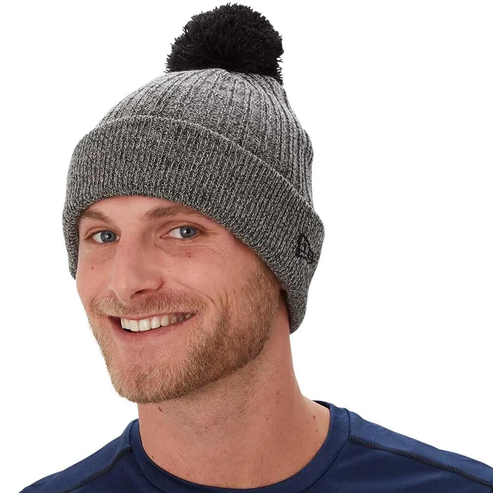 Team Knitted Pom Pom Beanie (Black)