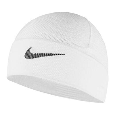Berretto Logo Lavorato A Maglia Elasticizzato Nike Bianco
