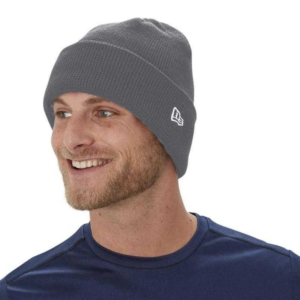 Mens Toque Knitted Beanie (Grey)