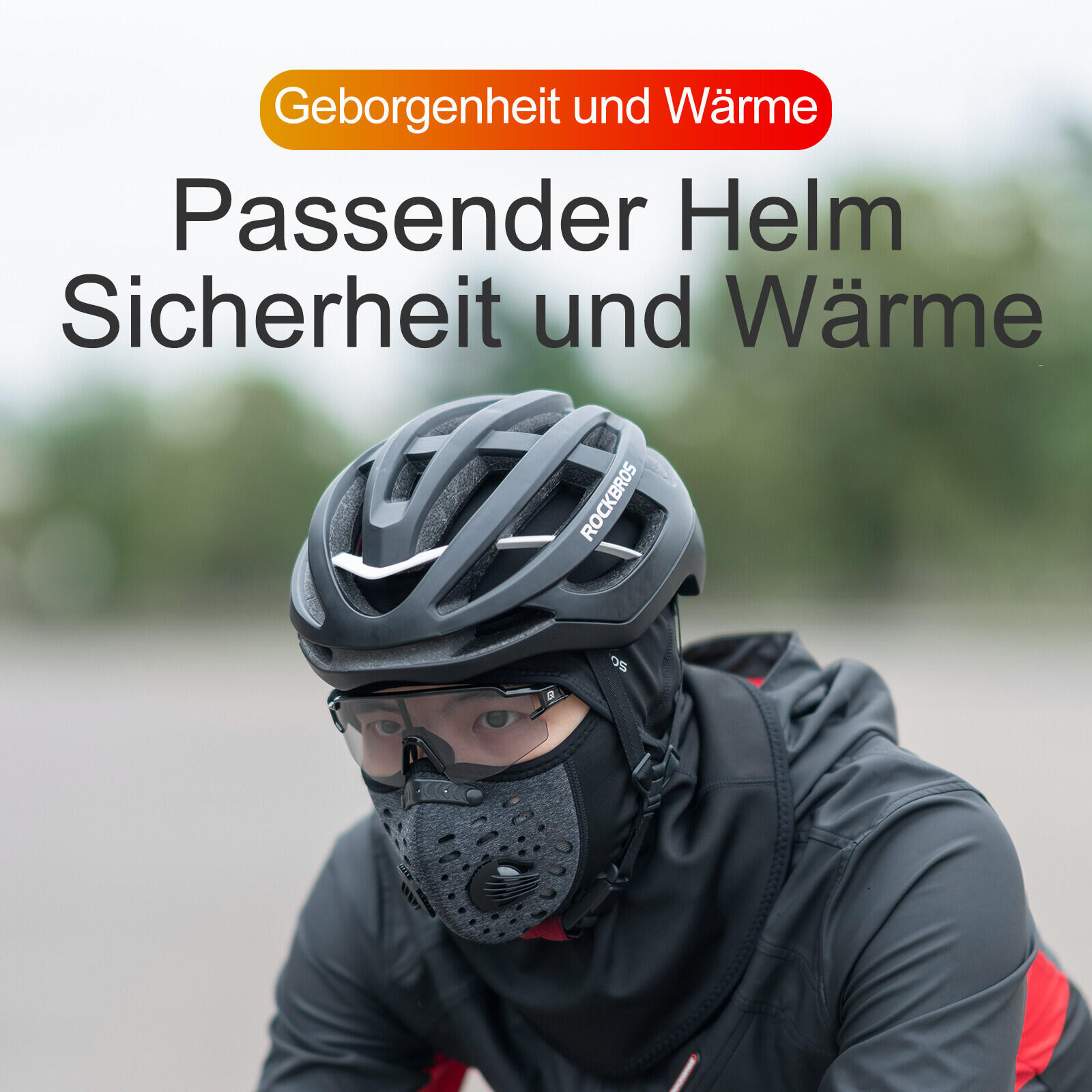 ROCKBROS Haube Sturmhaube Fahrrad Balaclava 6/7