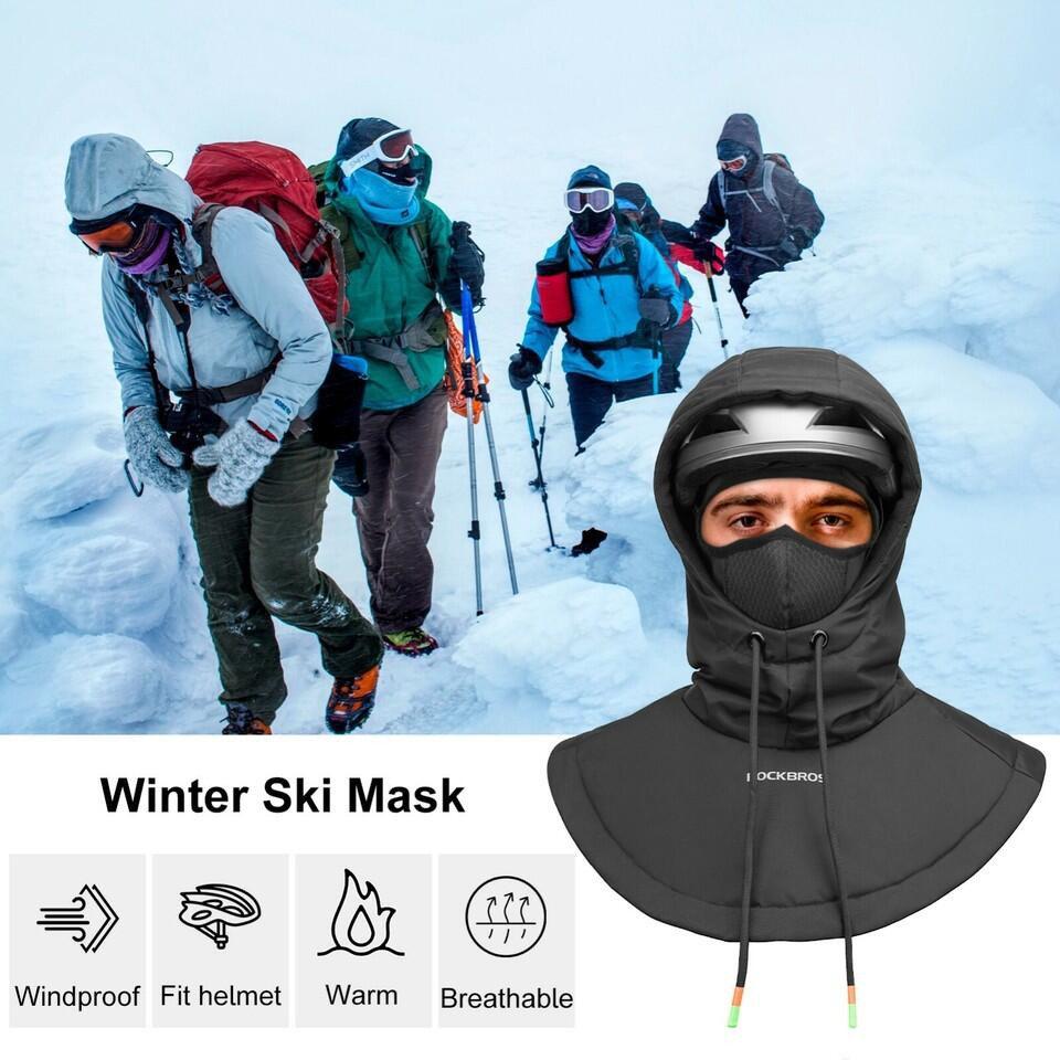 ROCKBROS Balaclava Skimaske Winter Sturmhaube Fleece Maske 6/7