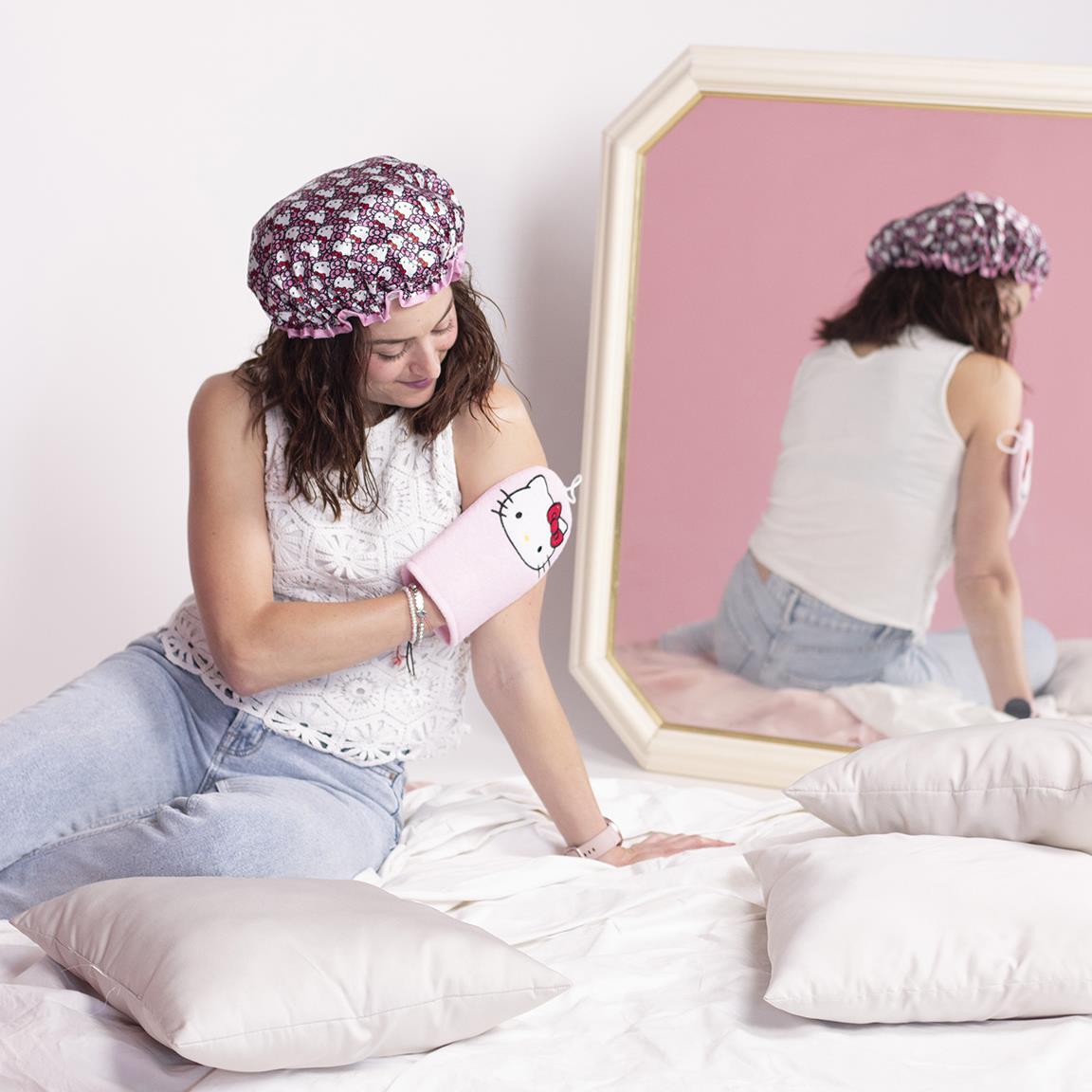 Bonnet de douche enfant Hello Kitty Rose 6/6