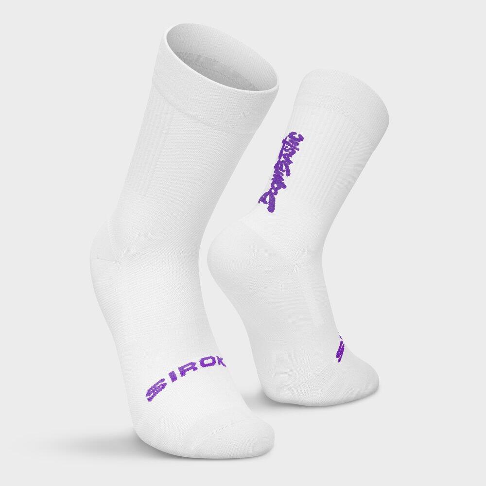 Meias de cano médio Boombastic Homem e mulher BBC Amp White Branco 6/6
