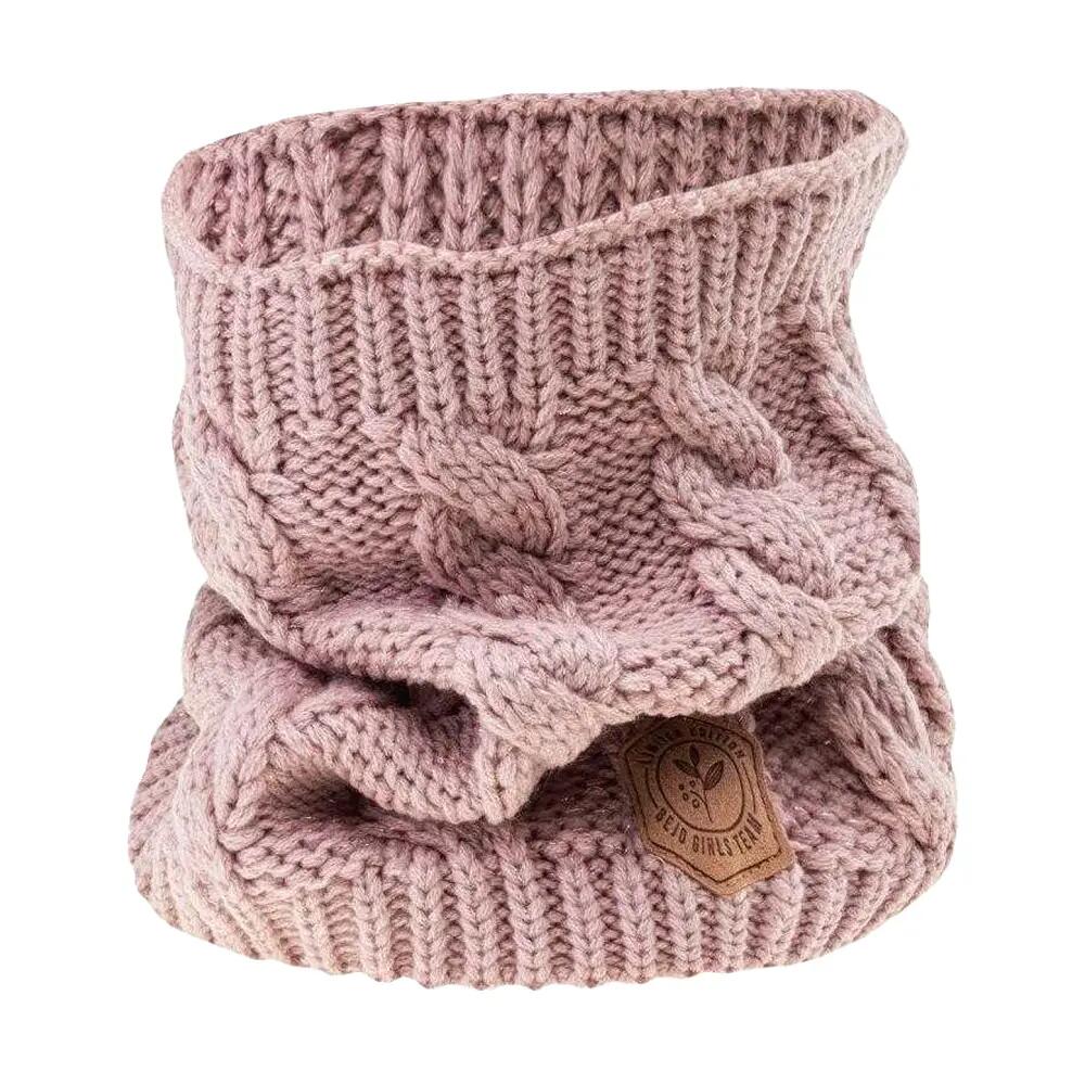 Childrens/Kids Indy Cable Knit Neck Warmer (Pink)