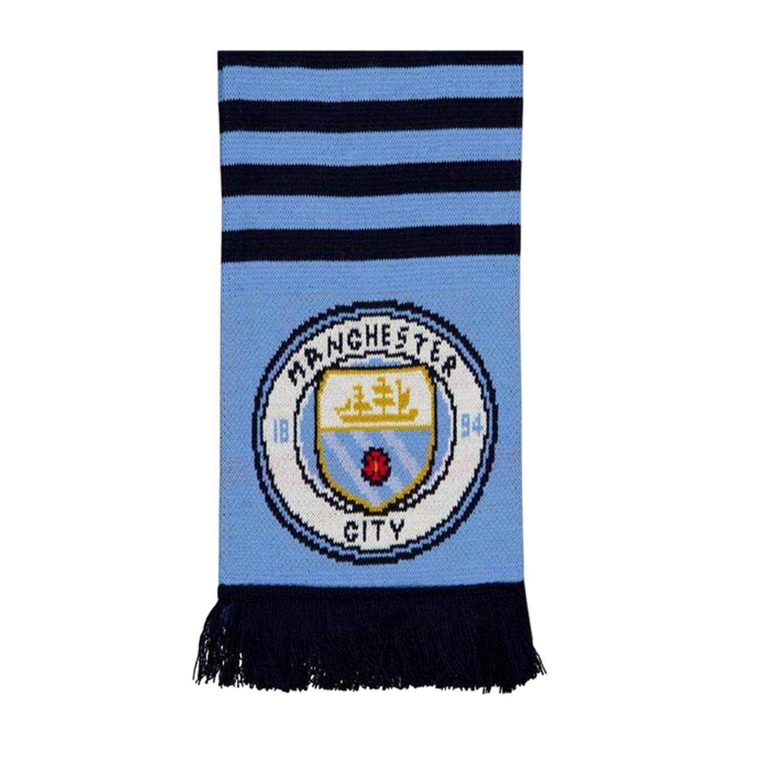 Striped Acrylic Scarf (Sky Blue) 3/3