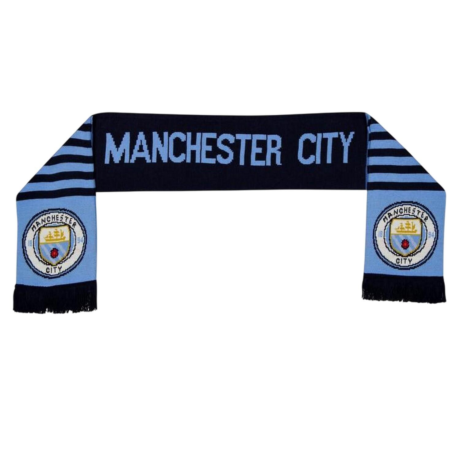 Striped Acrylic Scarf (Sky Blue) 2/3