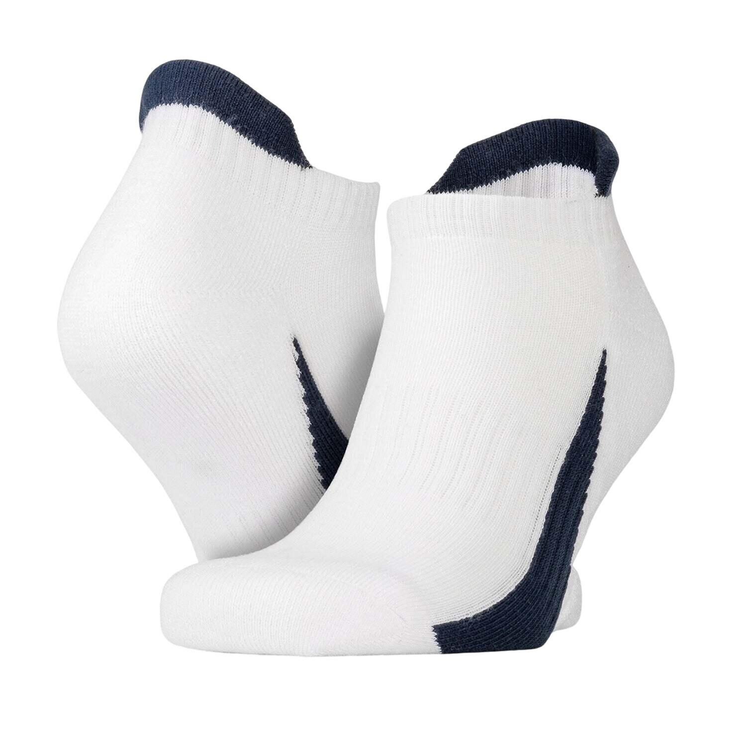 Socquettes Adulte (Blanc / Bleu Marine) 2/2