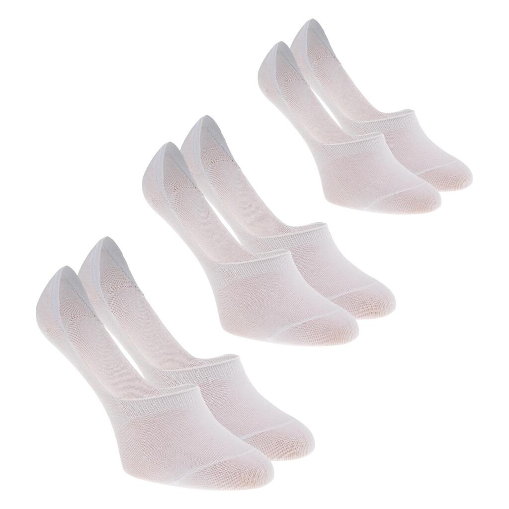 Mens Footis NoShow Socks (Pack of 3) (White)