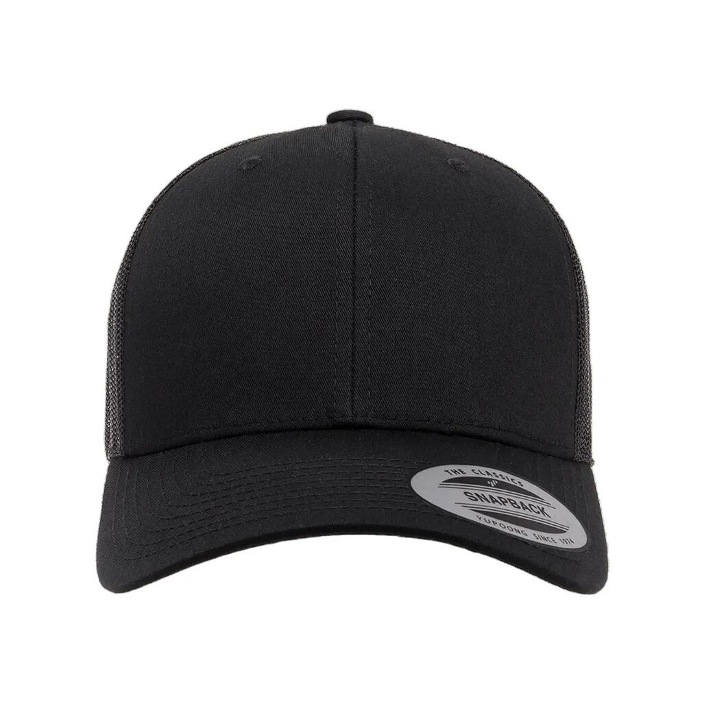 Childrens/Kids Retro Trucker Cap (Black)