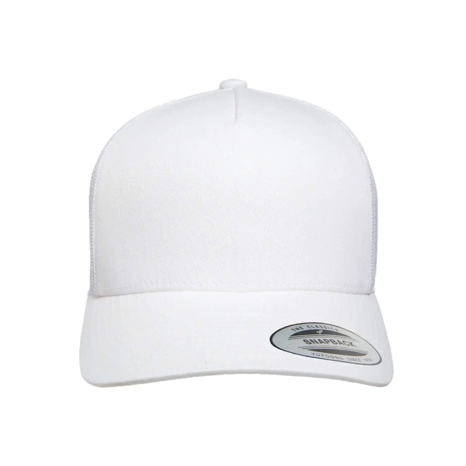 Cappellino Da Camionista Retrò 5 Pannelli Flexfit YP Classics Bianco 3/3
