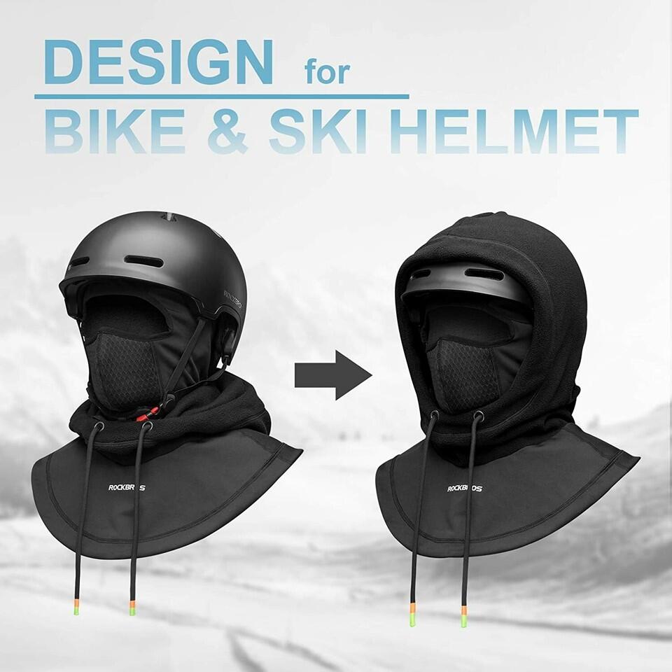 ROCKBROS Sturmhaube Fahrrad Balaclava Halswärmer Winddicht 5/6
