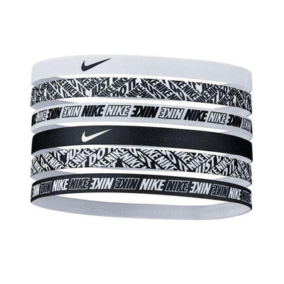 Cerchietto Per Capelli Stampato Donna Misura Confezione 6 Nike Bianco Nero