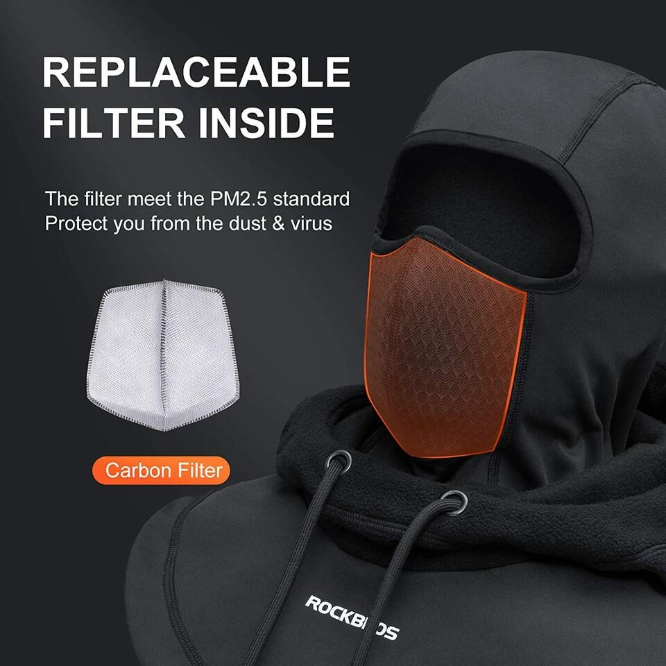 ROCKBROS Sturmhaube Fahrrad Balaclava Halswärmer Winddicht 4/6