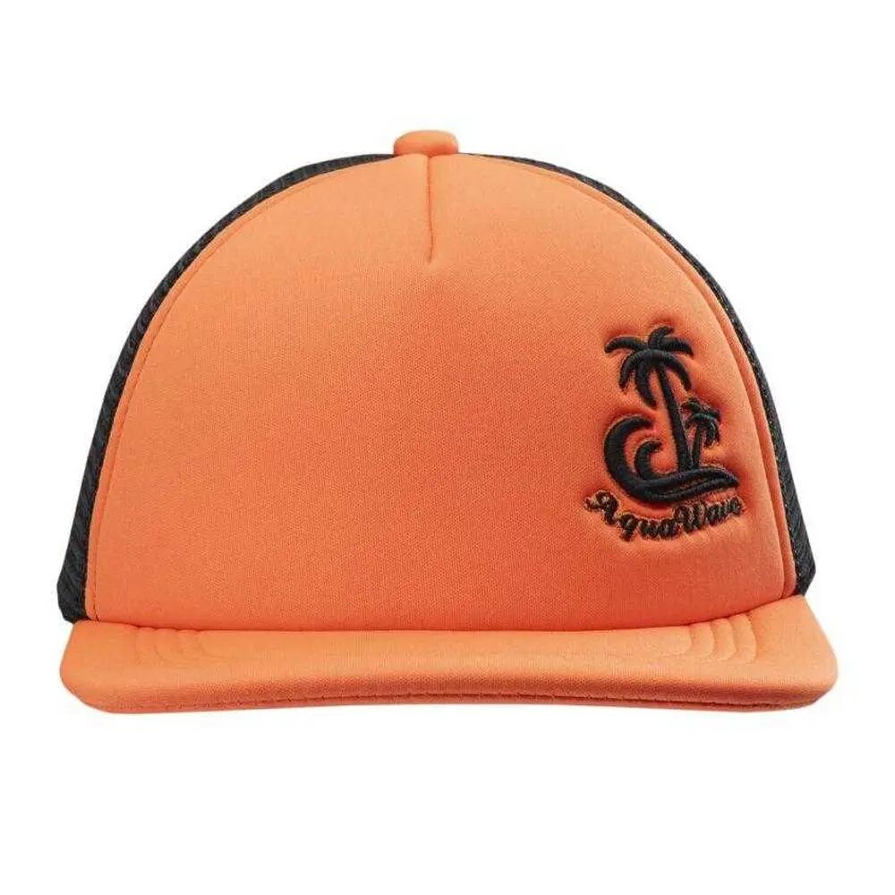 Cappellino Da Baseball Logo Ricamato Uomo Aquawave Brello Arancio Nero 3/5