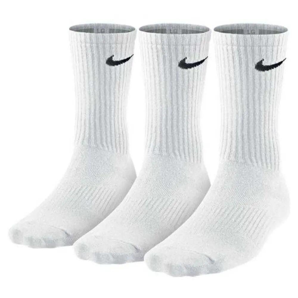 Unisex Adult Lightweight Crew Socks (Pack of 3) (White)