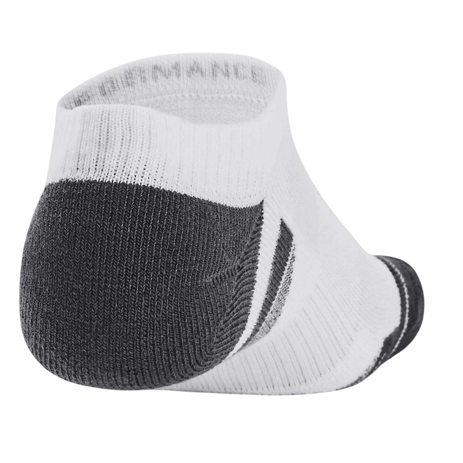 Calzini NoShow Prestazione Adulto Unisex Misura Confezione 3 Under Armour Bianco 2/3