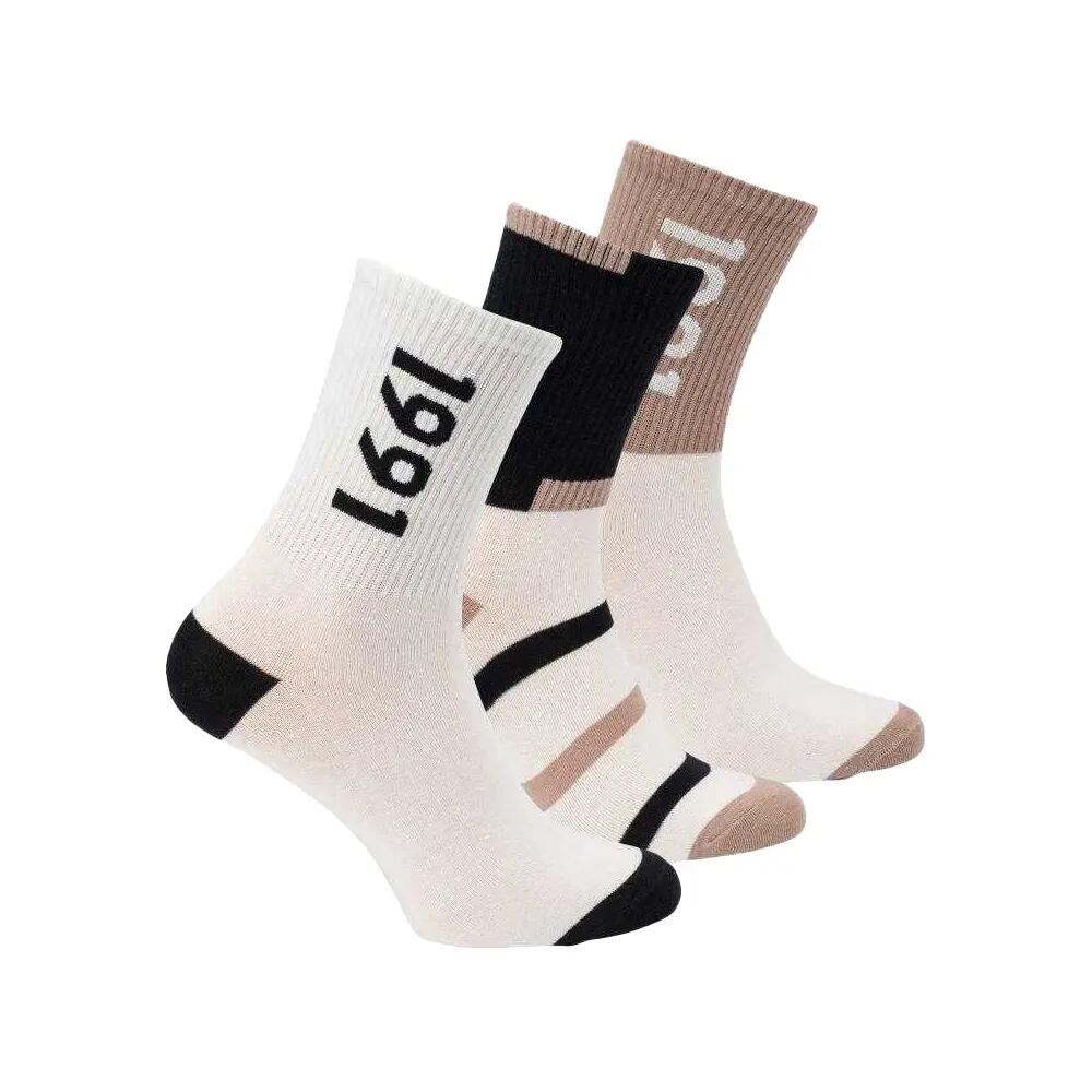 Unisex Adult Ignini Socks (Pack of 3) (Multicoloured)
