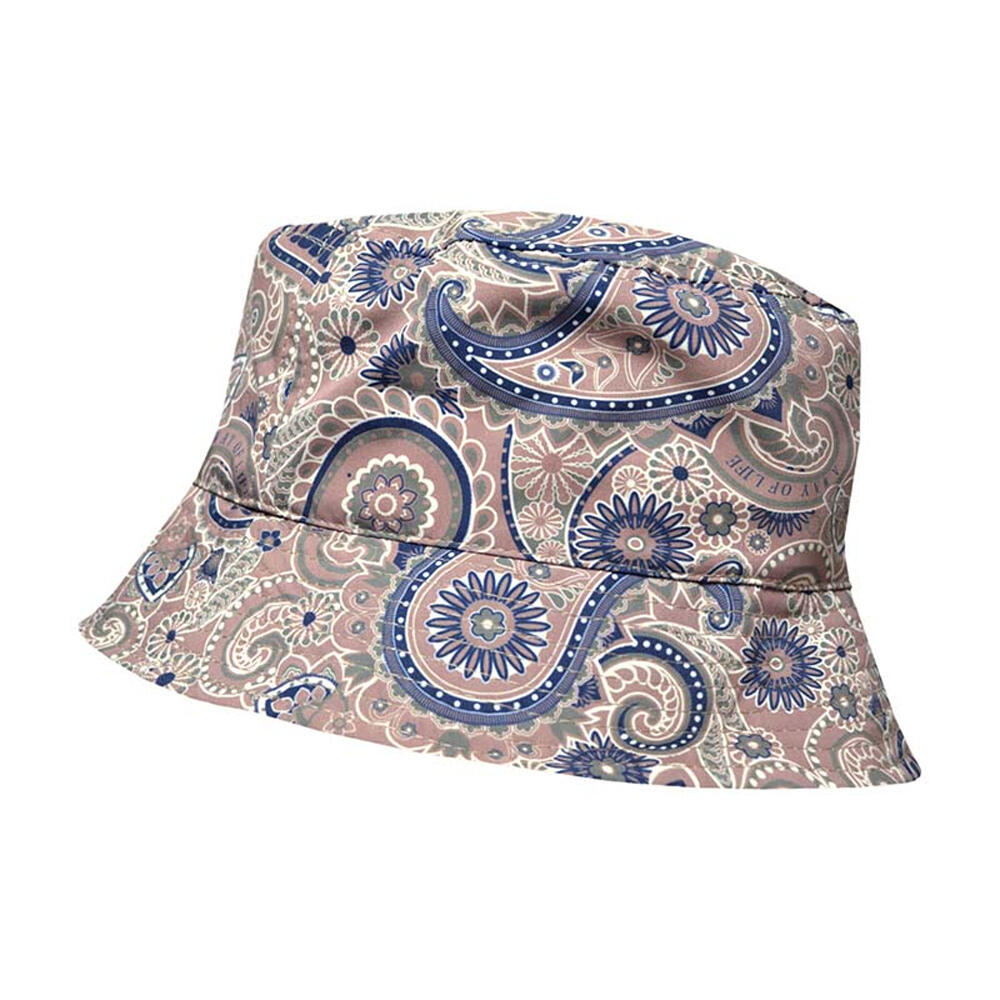 Cappello A Secchiello Paisley Logo Lambretta Fumo Di Bosco 4/4