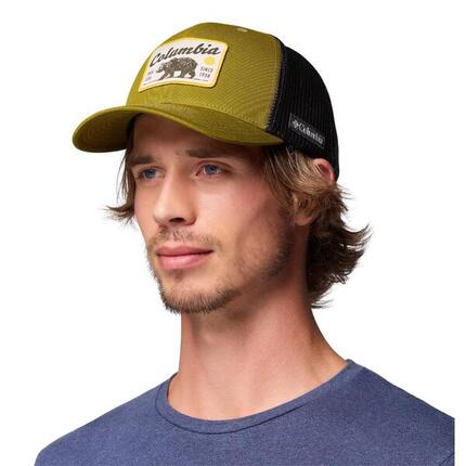 Trucker Cap für Herren, Netzmaterial Damen und Herren Moosiges Grün