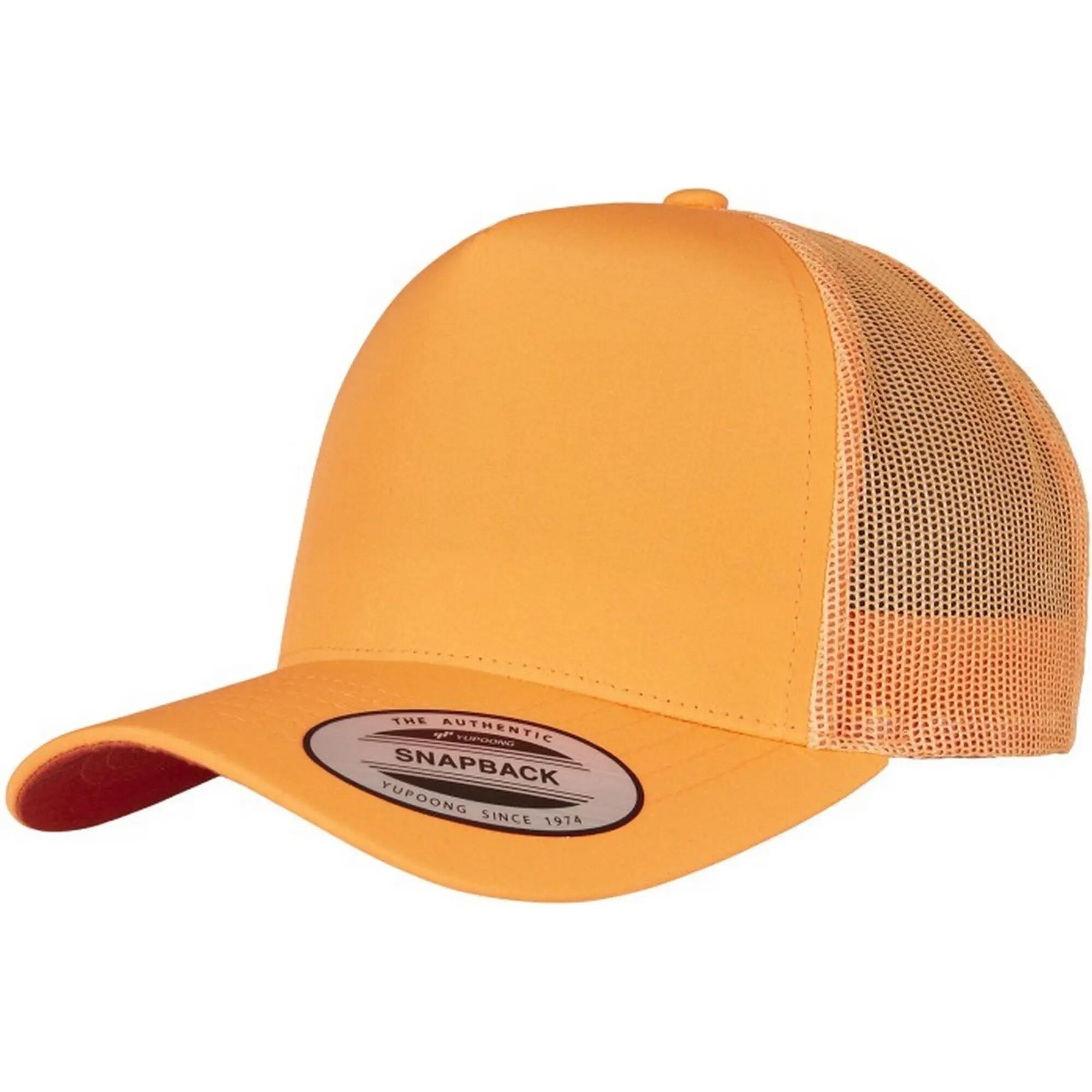 Cappello Da Camionista Retrò Flexfit Arancione Fluo 3/3