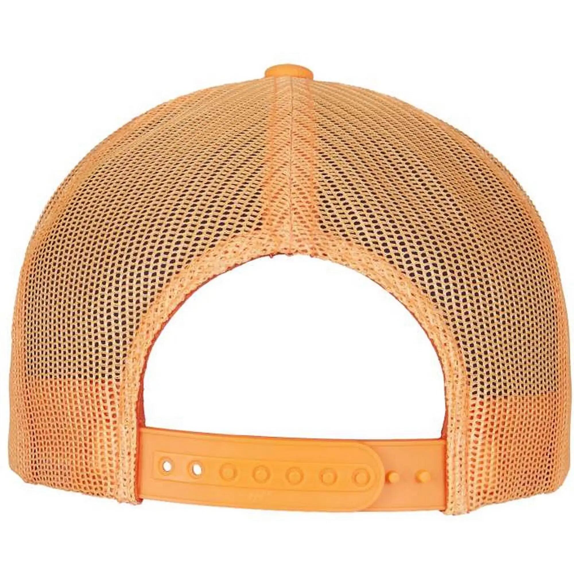 Cappello Da Camionista Retrò Flexfit Arancione Fluo 2/3