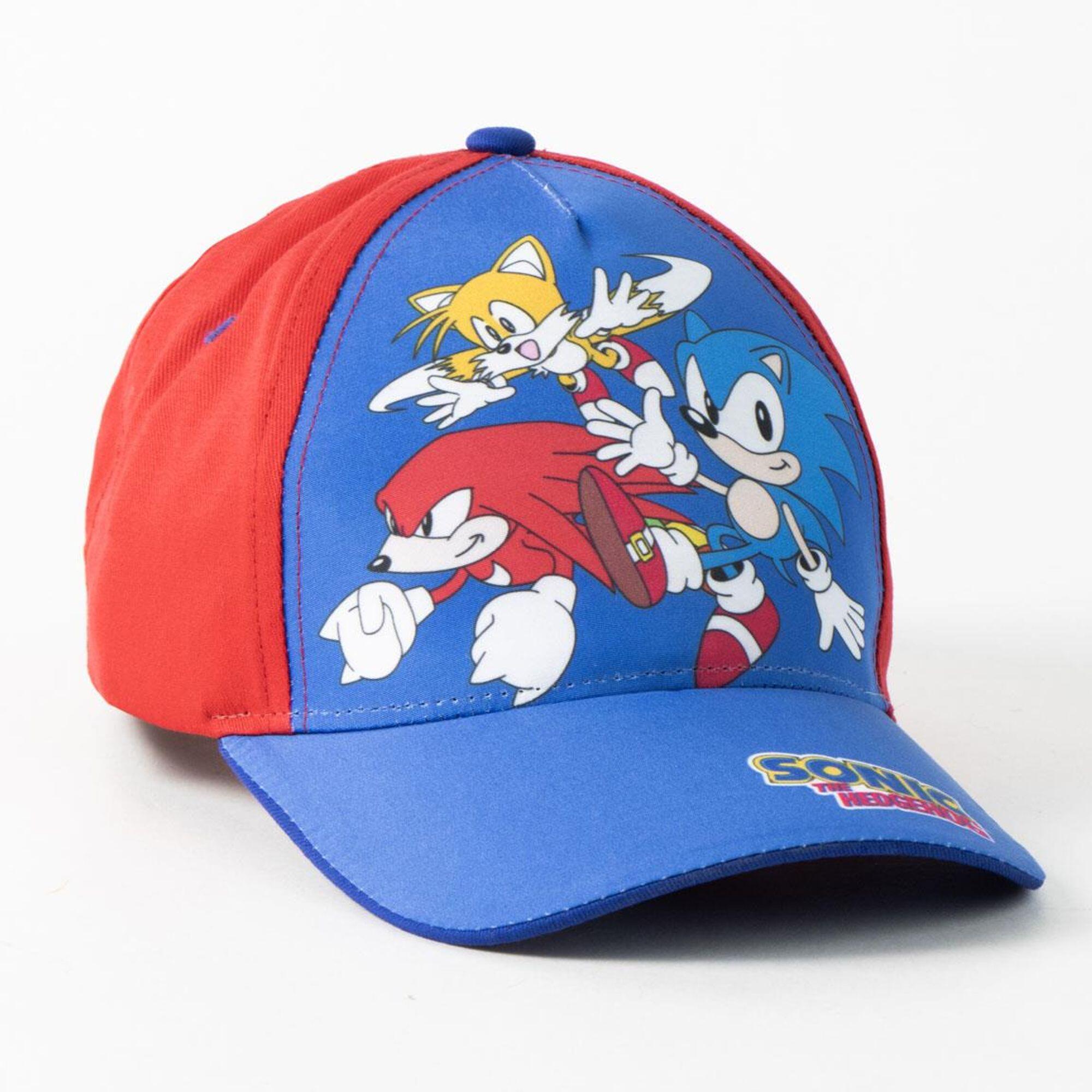 Casquette Enfant Sonic Azul et Roja avec Visière Curva et Estampado de 2/2