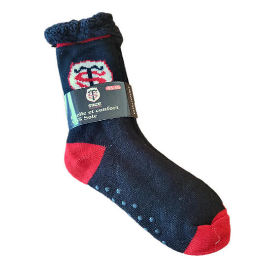 Hohe Gefütterte Fabien Socken Stade Toulousain Schwarz