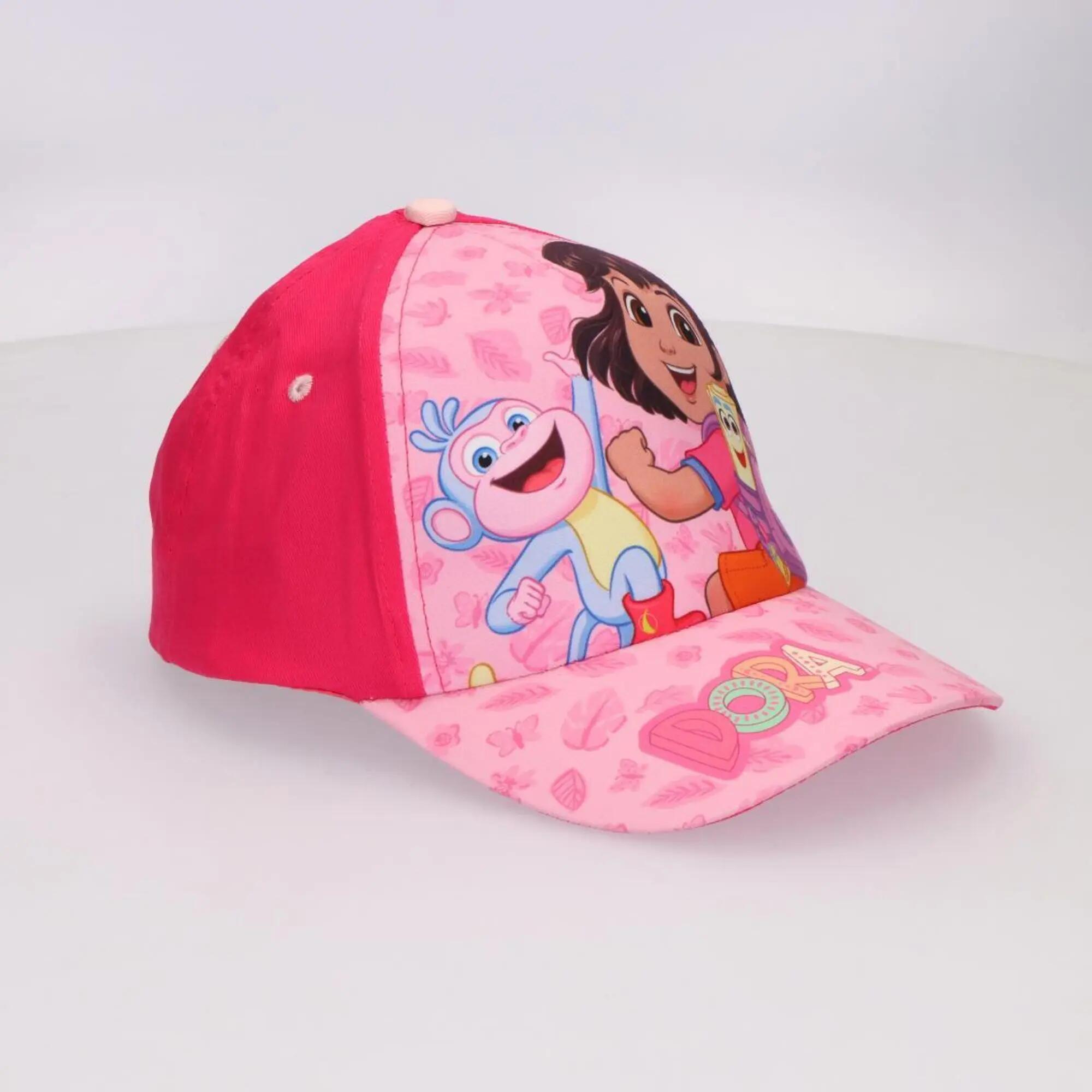Set Infantil Dora la Exploradora Boné e Gafas de Sol Rosa Estampadas 2/2