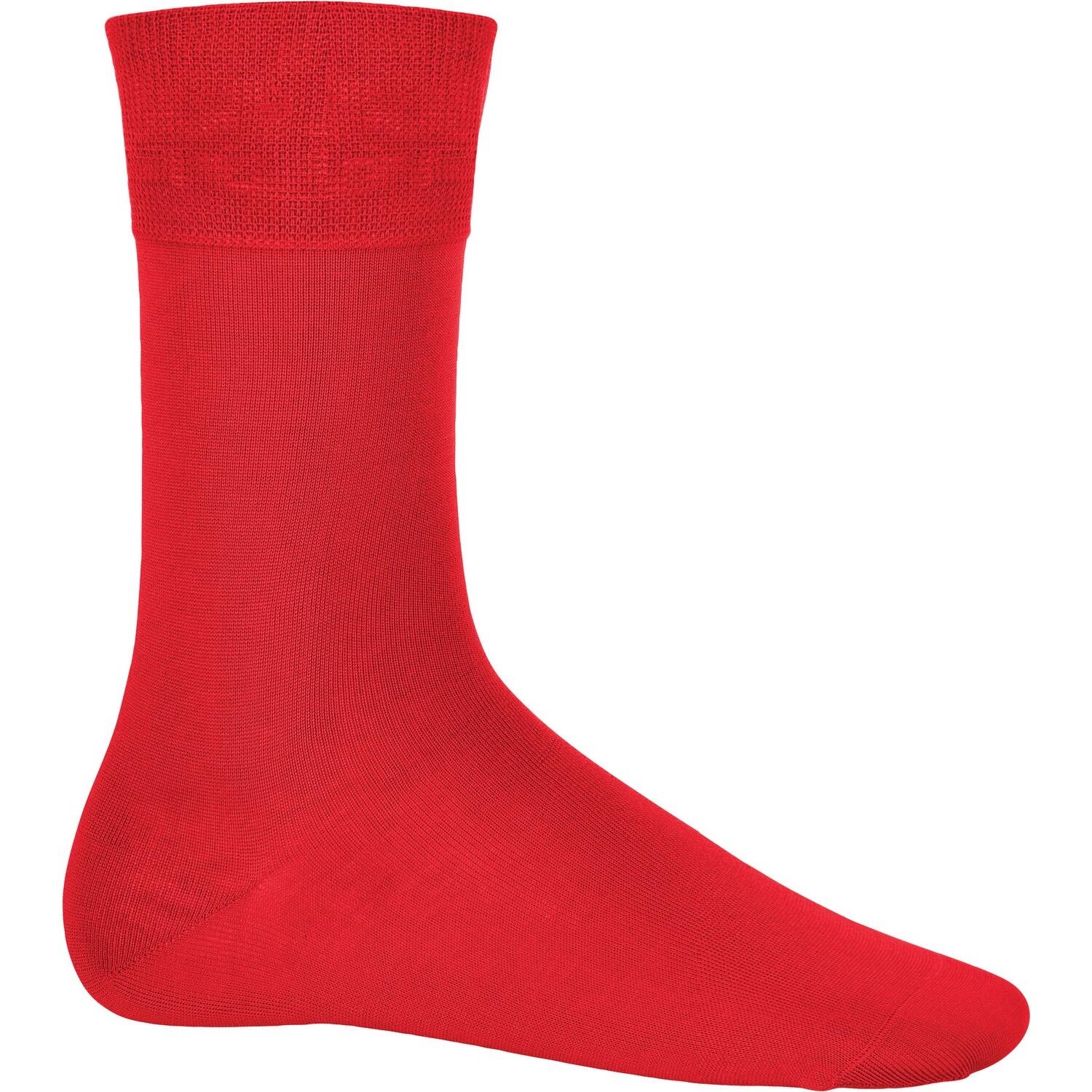 Calze In Misto Cotone Uomo Kariban Rosso 2/2