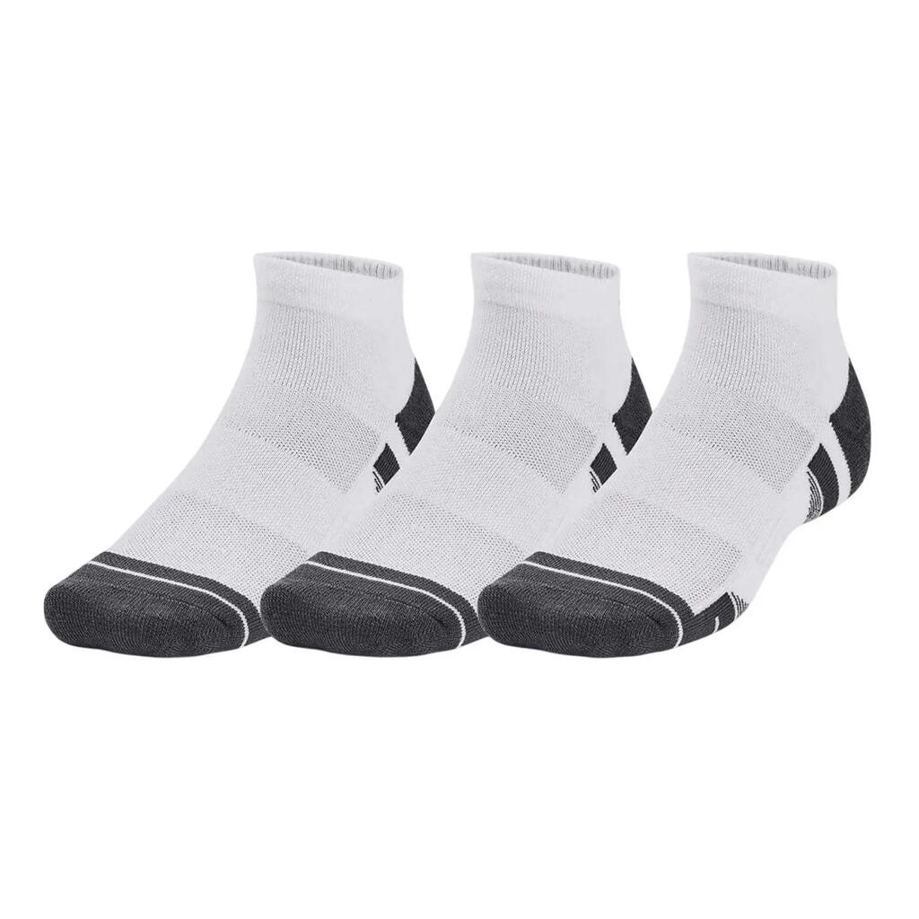 Unisex Adult Performance Tech Ankle Socks (Pack of 3) (White)