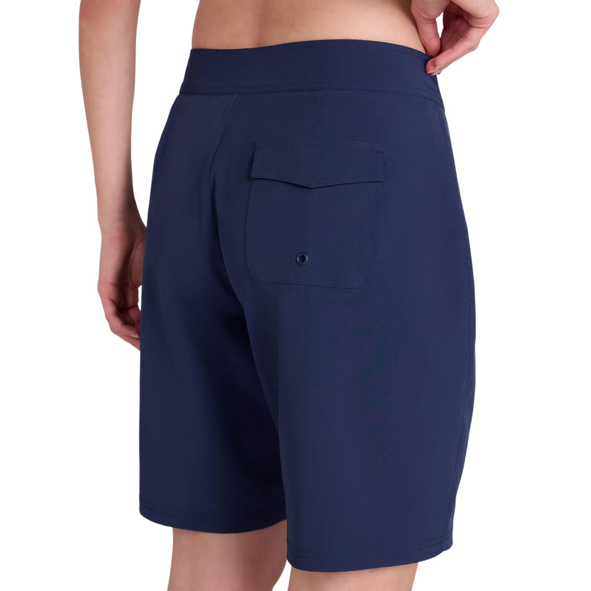 Womens/Ladies Nora Quick Dry Floral Board Shorts (Navy) 3/4
