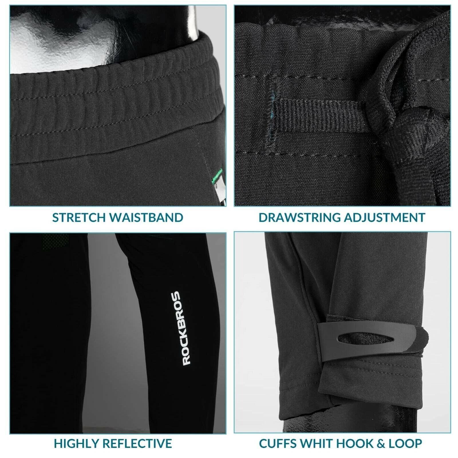 ROCKBROS Lange Winter-Fahrradhose winddicht 6/7