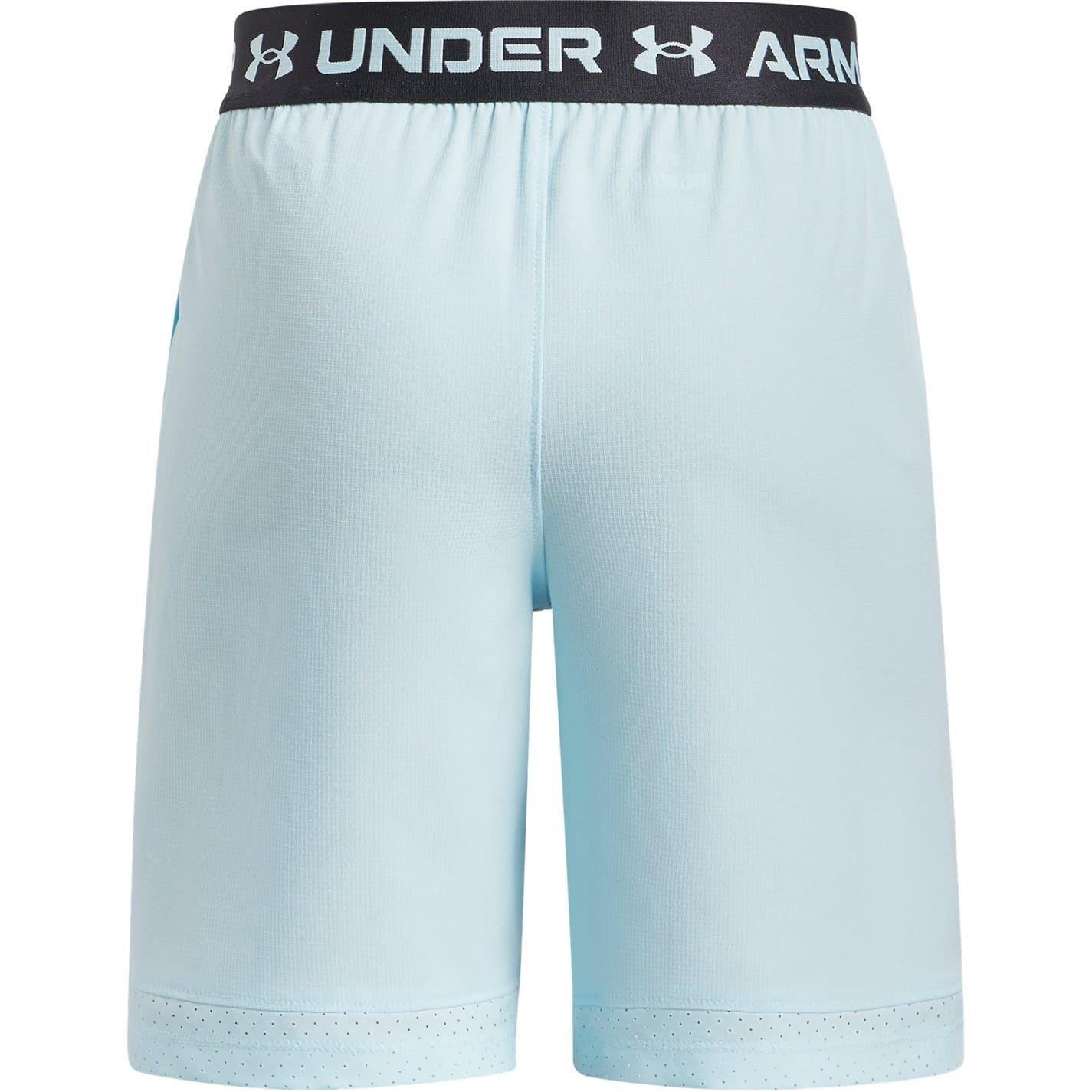 Pantaloncini Leggera Palestra Ragazzi Under Armour Vanish Blu 2/3