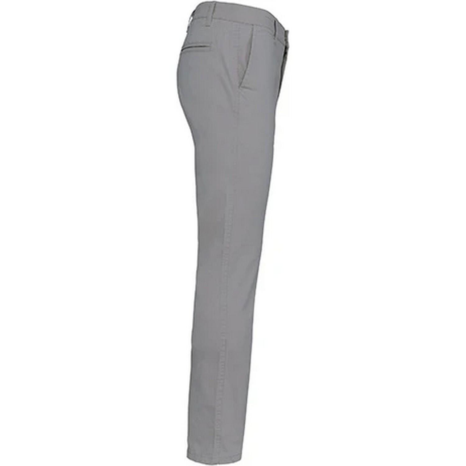 Chino Uomo Kariban Grigio Fine 3/3