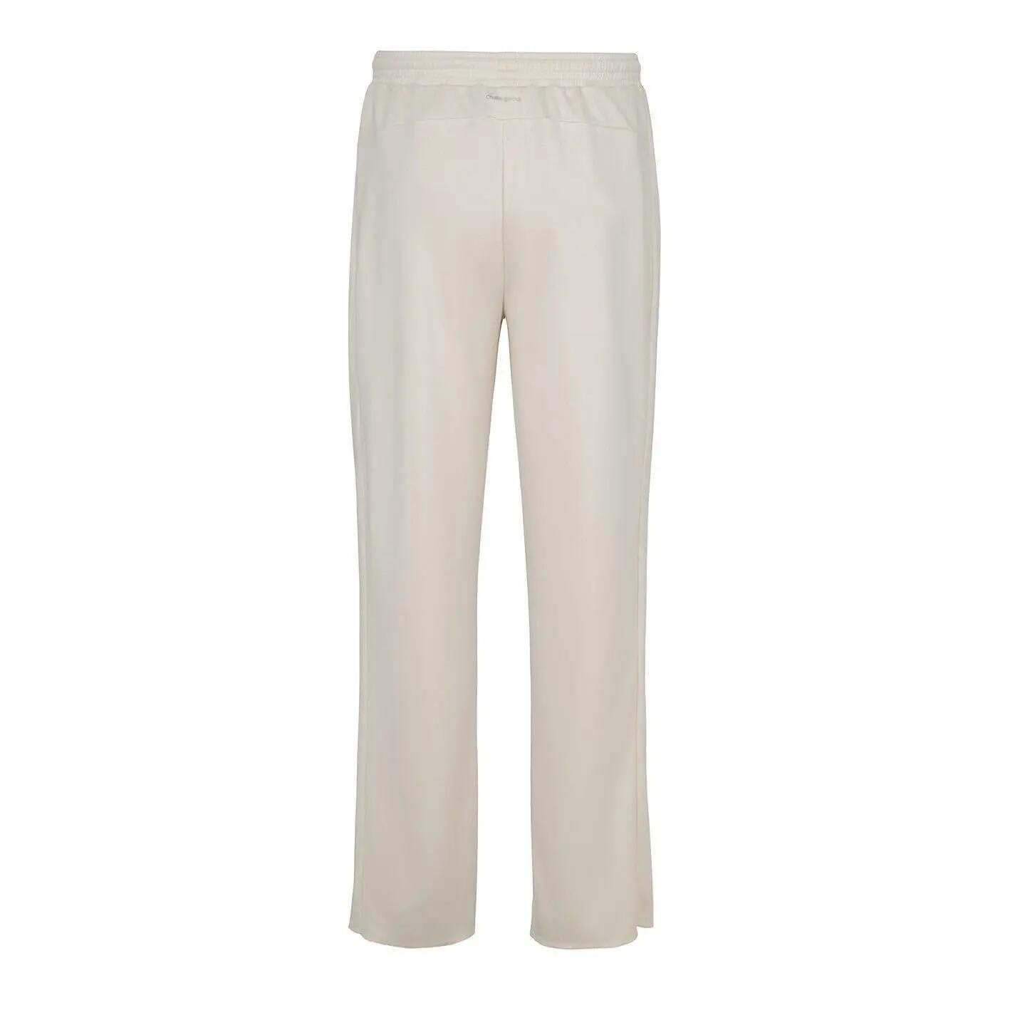 Mens Logo Cricket Trousers (Cream) 2/3