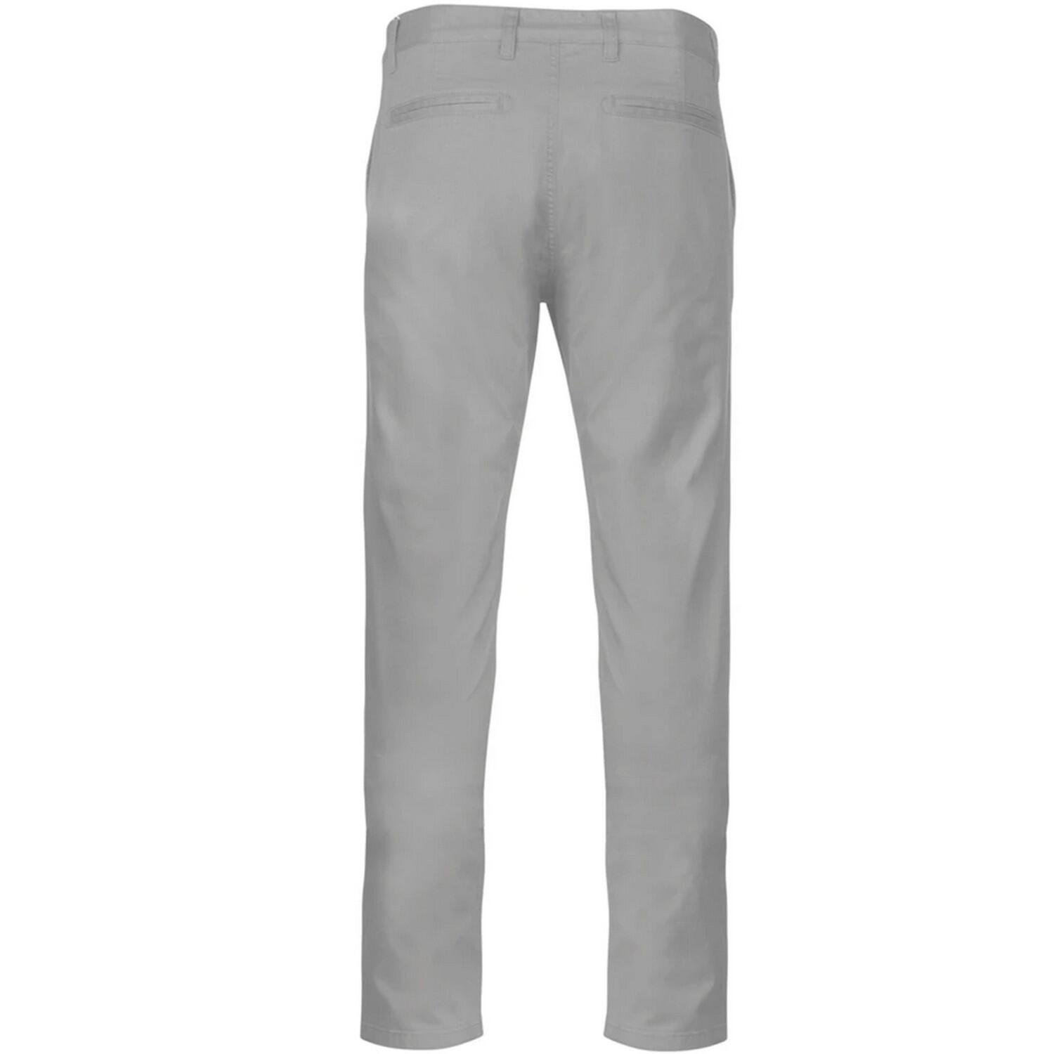 Chino Uomo Kariban Grigio Fine 2/3