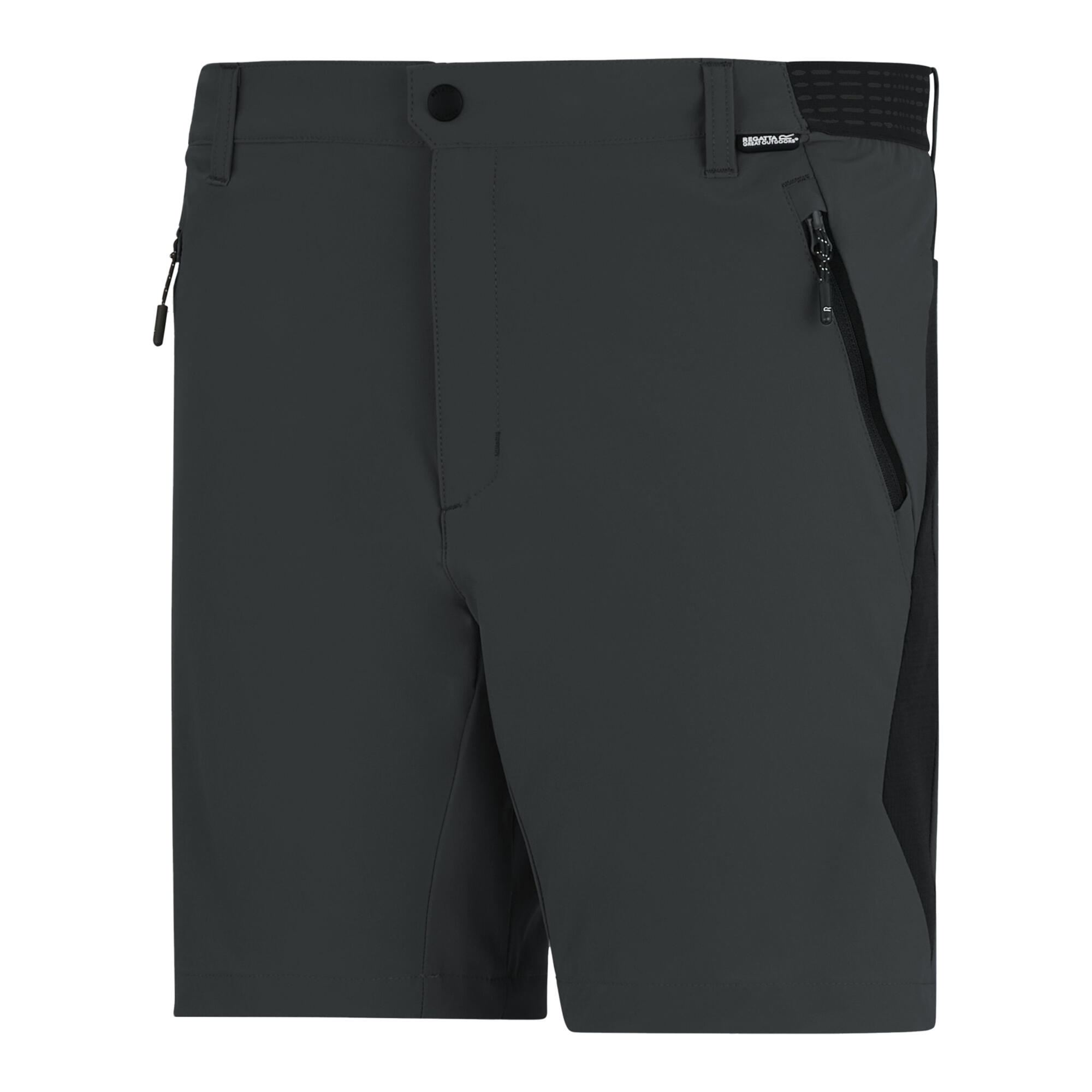 Pantaloncini Uomo Regatta Mountain Cenere Nero 3/4