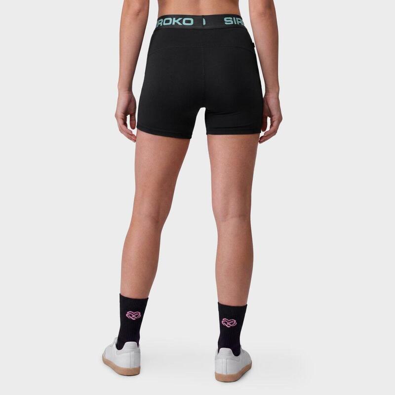 Boombastic women’s workout tight shorts BBC Hum-W Black Negru