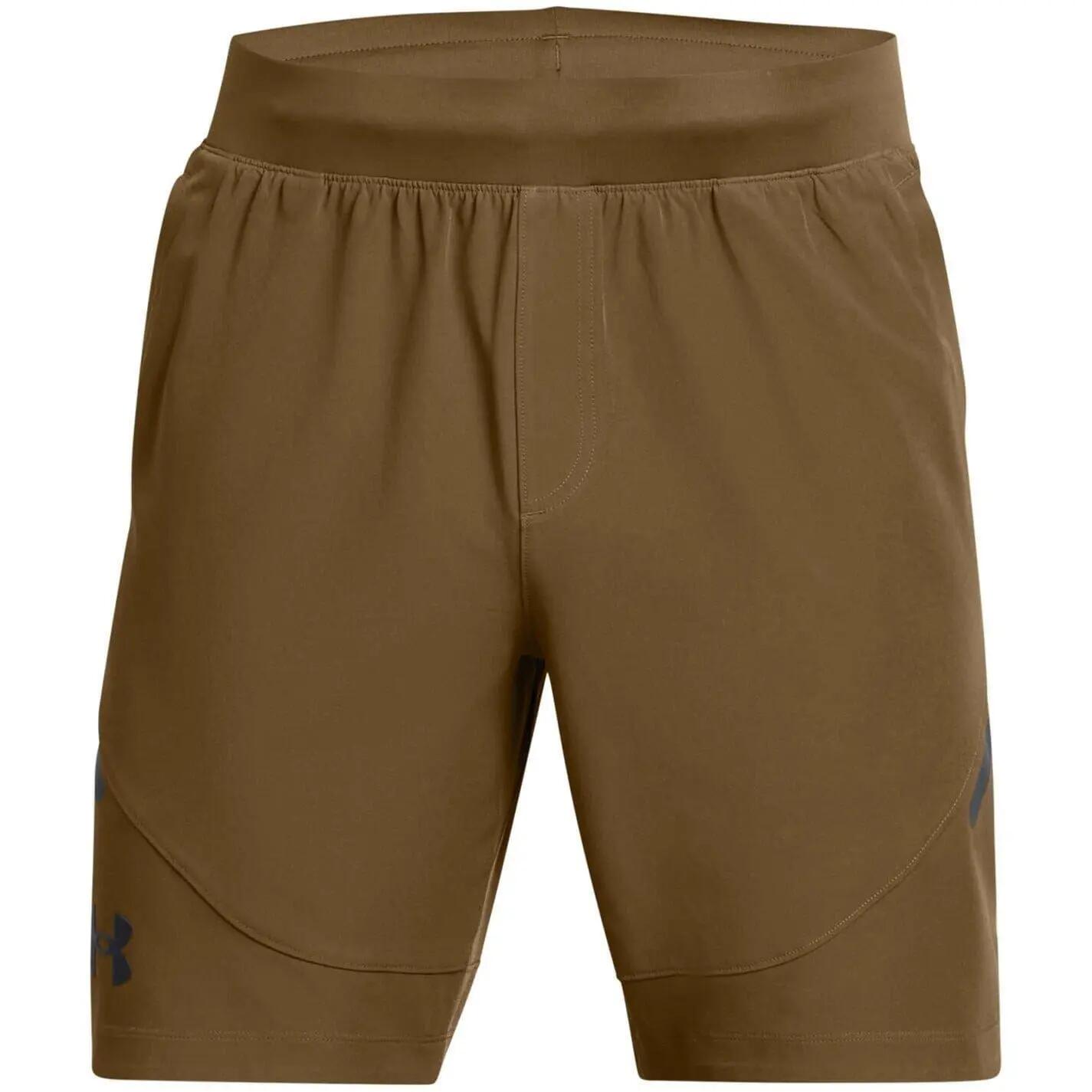 Pantaloncini Uomo Under Armour Unstoppable Marrone 2/4