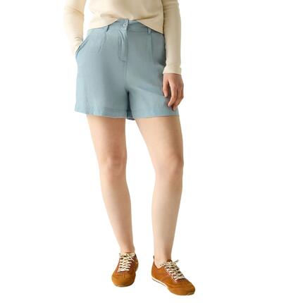 Short Uni À Taille Semiélastiquée SABELLE Femme (Bleu Ciel)