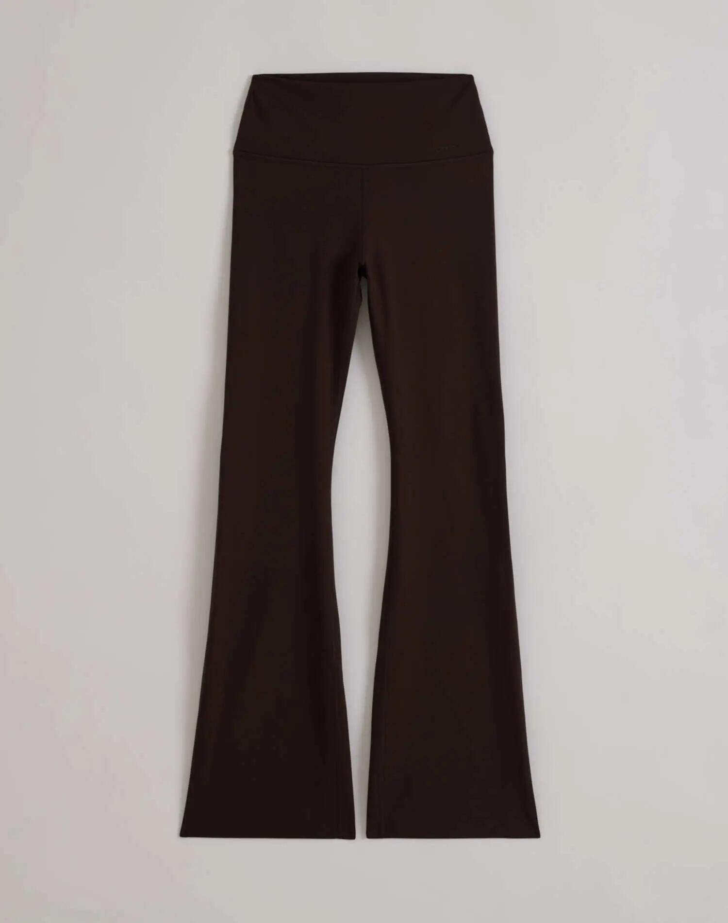 Femme Legging Évasé Taille Haute Grande Longueur Sense Marron 6/6